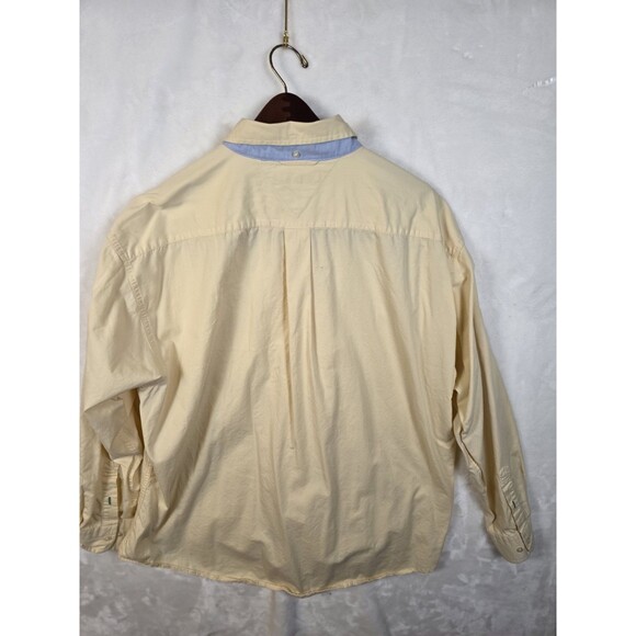 Vintage Tommy Hilfiger Men's XL Yellow Corduroy Long Sleeve‎ Shirt - Picture 7 of 7